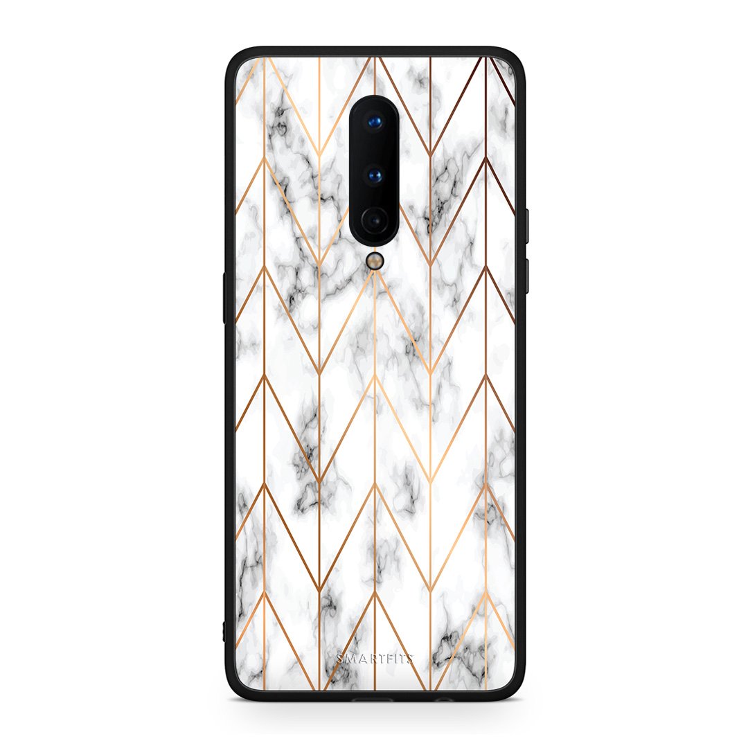 44 - OnePlus 8  Gold Geometric Marble case, cover, bumper