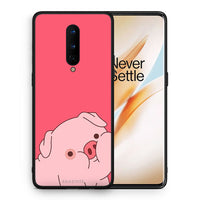 Thumbnail for Θήκη Αγίου Βαλεντίνου OnePlus 8 Pig Love 1 από τη Smartfits με σχέδιο στο πίσω μέρος και μαύρο περίβλημα | OnePlus 8 Pig Love 1 case with colorful back and black bezels