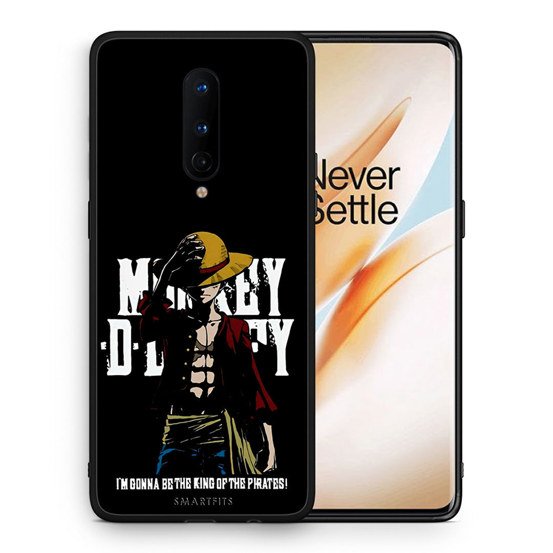 Θήκη OnePlus 8 Pirate King από τη Smartfits με σχέδιο στο πίσω μέρος και μαύρο περίβλημα | OnePlus 8 Pirate King case with colorful back and black bezels