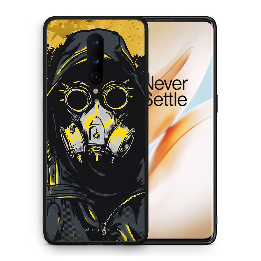 Θήκη OnePlus 8 Mask PopArt από τη Smartfits με σχέδιο στο πίσω μέρος και μαύρο περίβλημα | OnePlus 8 Mask PopArt case with colorful back and black bezels