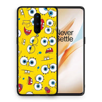 Thumbnail for Θήκη OnePlus 8 Sponge PopArt από τη Smartfits με σχέδιο στο πίσω μέρος και μαύρο περίβλημα | OnePlus 8 Sponge PopArt case with colorful back and black bezels
