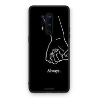 Thumbnail for OnePlus 8 Pro Always & Forever 1 Θήκη Αγίου Βαλεντίνου από τη Smartfits με σχέδιο στο πίσω μέρος και μαύρο περίβλημα | Smartphone case with colorful back and black bezels by Smartfits