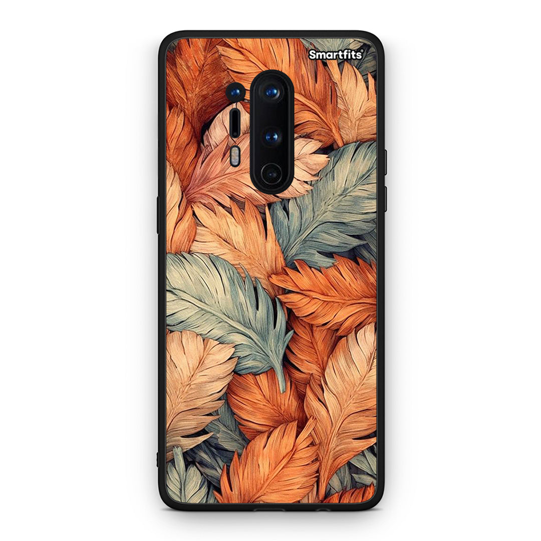 OnePlus 8 Pro Autumn Leaves Θήκη από τη Smartfits με σχέδιο στο πίσω μέρος και μαύρο περίβλημα | Smartphone case with colorful back and black bezels by Smartfits