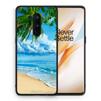 Thumbnail for Θήκη OnePlus 8 Pro Beautiful Beach από τη Smartfits με σχέδιο στο πίσω μέρος και μαύρο περίβλημα | OnePlus 8 Pro Beautiful Beach case with colorful back and black bezels