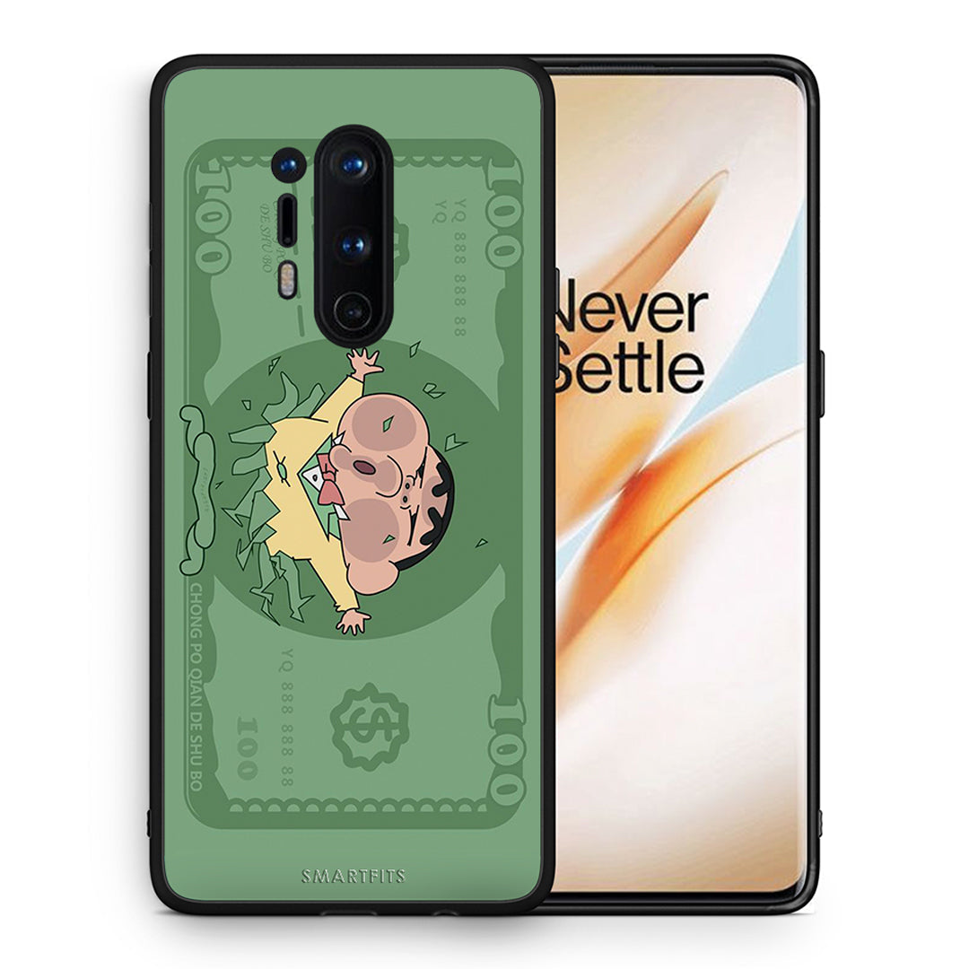 Θήκη Αγίου Βαλεντίνου OnePlus 8 Pro Big Money από τη Smartfits με σχέδιο στο πίσω μέρος και μαύρο περίβλημα | OnePlus 8 Pro Big Money case with colorful back and black bezels