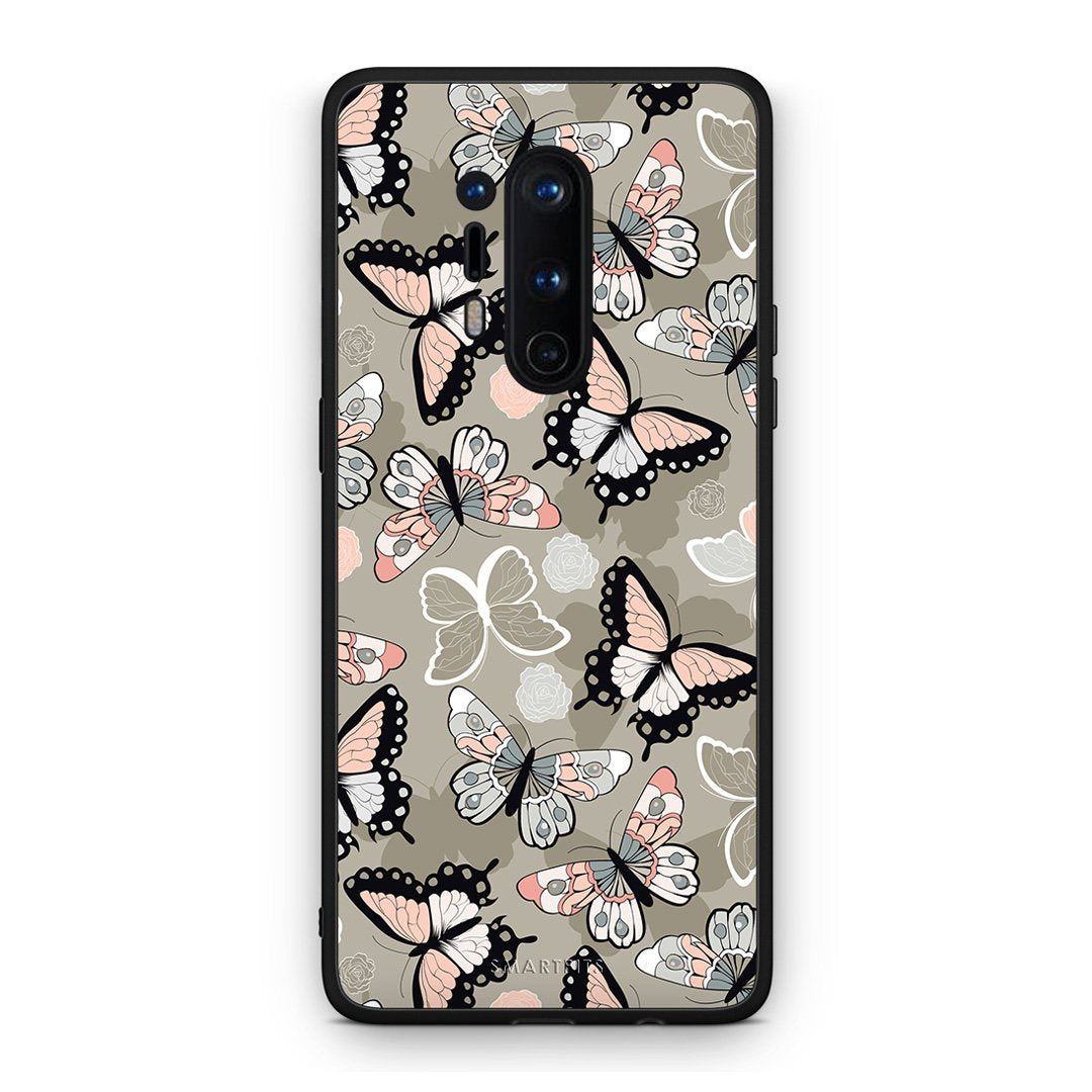 135 - OnePlus 8 Pro  Butterflies Boho case, cover, bumper