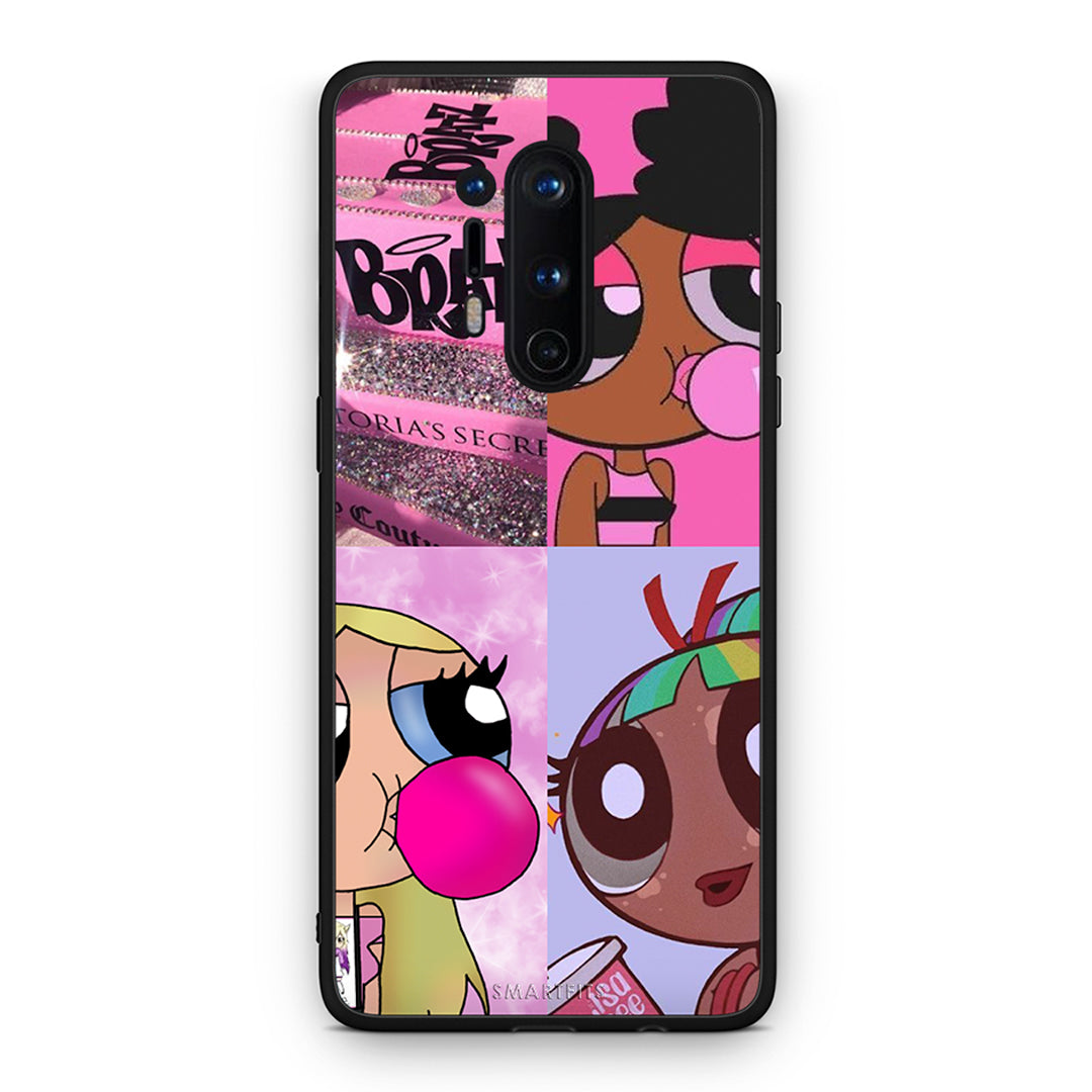 OnePlus 8 Pro Bubble Girls Θήκη Αγίου Βαλεντίνου από τη Smartfits με σχέδιο στο πίσω μέρος και μαύρο περίβλημα | Smartphone case with colorful back and black bezels by Smartfits