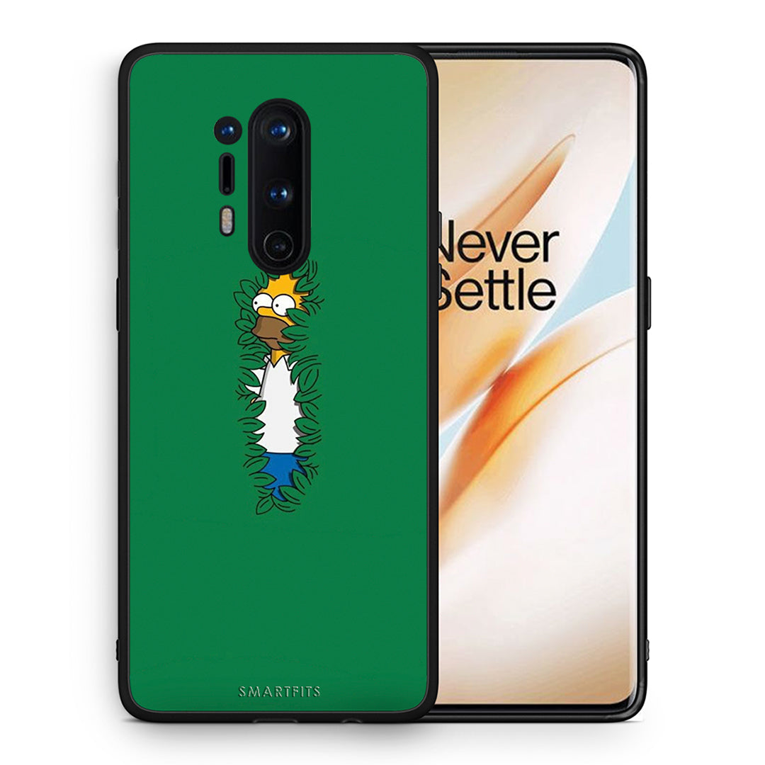 Θήκη Αγίου Βαλεντίνου OnePlus 8 Pro Bush Man από τη Smartfits με σχέδιο στο πίσω μέρος και μαύρο περίβλημα | OnePlus 8 Pro Bush Man case with colorful back and black bezels