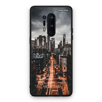 Thumbnail for OnePlus 8 Pro City Lights θήκη από τη Smartfits με σχέδιο στο πίσω μέρος και μαύρο περίβλημα | Smartphone case with colorful back and black bezels by Smartfits