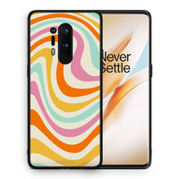 Thumbnail for Θήκη OnePlus 8 Pro Colourful Waves από τη Smartfits με σχέδιο στο πίσω μέρος και μαύρο περίβλημα | OnePlus 8 Pro Colourful Waves case with colorful back and black bezels