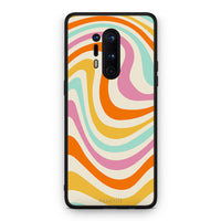 Thumbnail for OnePlus 8 Pro Colourful Waves θήκη από τη Smartfits με σχέδιο στο πίσω μέρος και μαύρο περίβλημα | Smartphone case with colorful back and black bezels by Smartfits