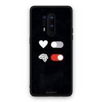 Thumbnail for OnePlus 8 Pro Heart Vs Brain Θήκη Αγίου Βαλεντίνου από τη Smartfits με σχέδιο στο πίσω μέρος και μαύρο περίβλημα | Smartphone case with colorful back and black bezels by Smartfits