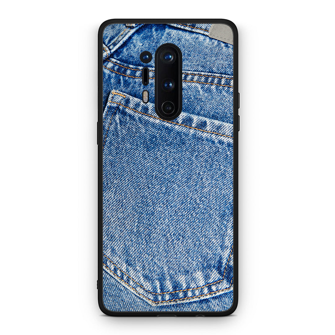 OnePlus 8 Pro Jeans Pocket θήκη από τη Smartfits με σχέδιο στο πίσω μέρος και μαύρο περίβλημα | Smartphone case with colorful back and black bezels by Smartfits