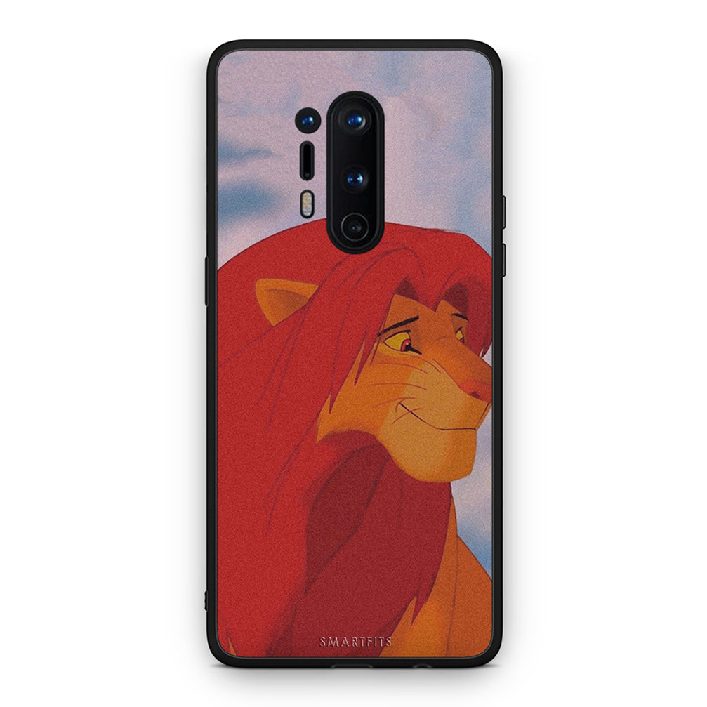 OnePlus 8 Pro Lion Love 1 Θήκη Αγίου Βαλεντίνου από τη Smartfits με σχέδιο στο πίσω μέρος και μαύρο περίβλημα | Smartphone case with colorful back and black bezels by Smartfits