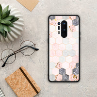 Thumbnail for Marble Hexagon Pink - OnePlus 8 Pro case