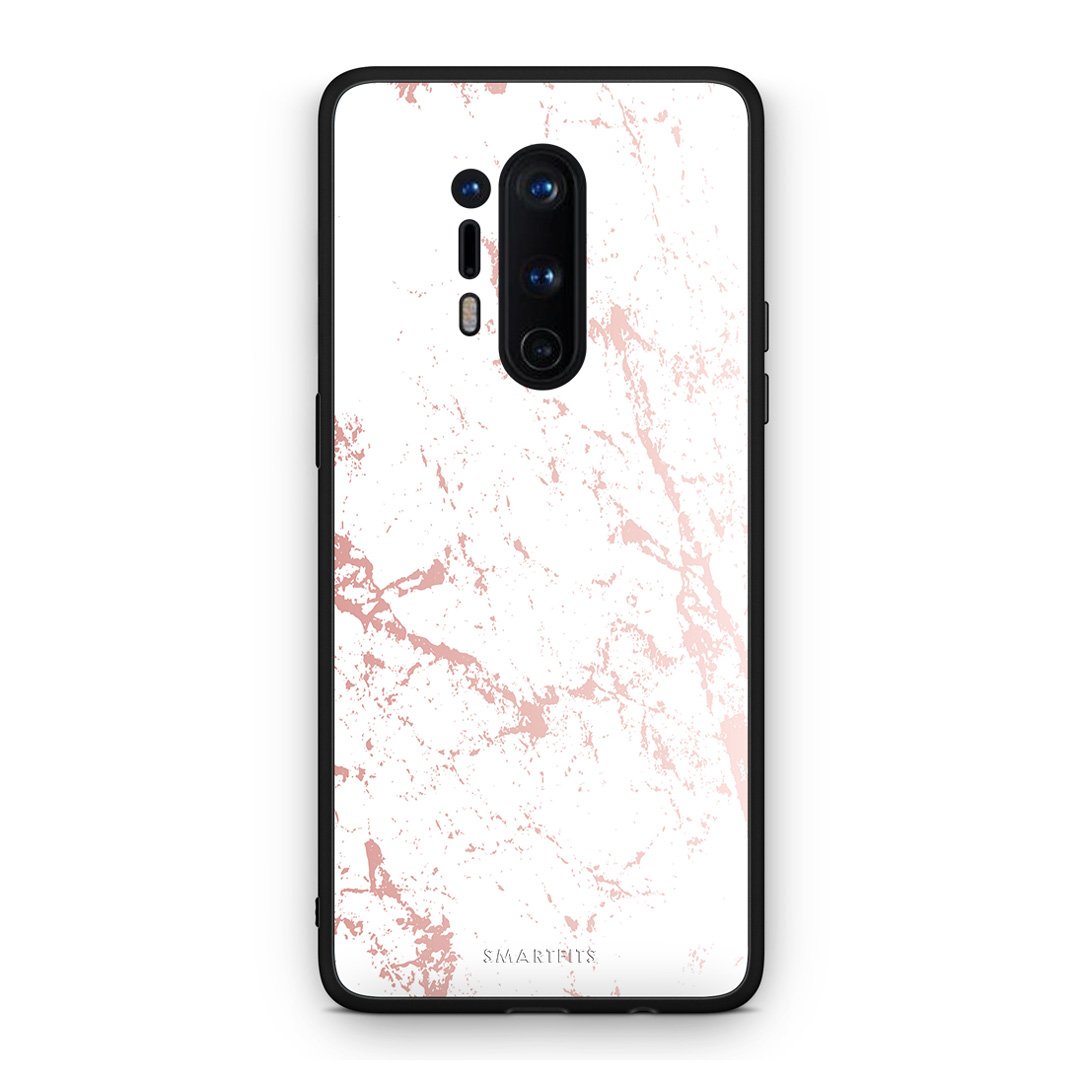 116 - OnePlus 8 Pro  Pink Splash Marble case, cover, bumper