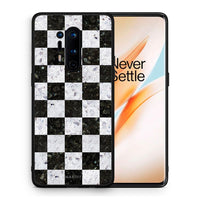 Thumbnail for Θήκη OnePlus 8 Pro Square Geometric Marble από τη Smartfits με σχέδιο στο πίσω μέρος και μαύρο περίβλημα | OnePlus 8 Pro Square Geometric Marble case with colorful back and black bezels