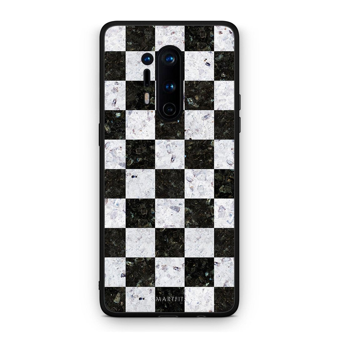 4 - OnePlus 8 Pro Square Geometric Marble case, cover, bumper