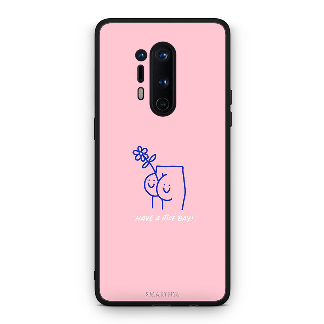 OnePlus 8 Pro Nice Day θήκη από τη Smartfits με σχέδιο στο πίσω μέρος και μαύρο περίβλημα | Smartphone case with colorful back and black bezels by Smartfits