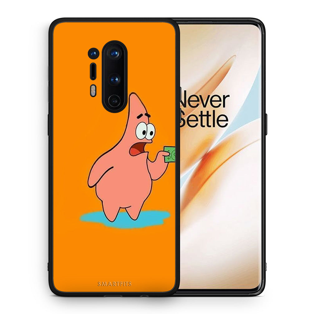 Θήκη Αγίου Βαλεντίνου OnePlus 8 Pro No Money 1 από τη Smartfits με σχέδιο στο πίσω μέρος και μαύρο περίβλημα | OnePlus 8 Pro No Money 1 case with colorful back and black bezels