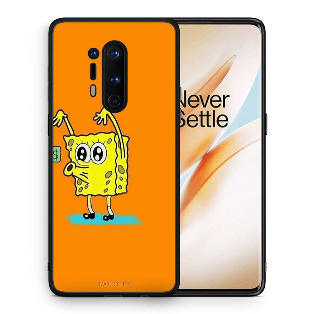 Θήκη Αγίου Βαλεντίνου OnePlus 8 Pro No Money 2 από τη Smartfits με σχέδιο στο πίσω μέρος και μαύρο περίβλημα | OnePlus 8 Pro No Money 2 case with colorful back and black bezels