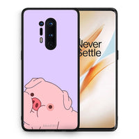 Thumbnail for Θήκη Αγίου Βαλεντίνου OnePlus 8 Pro Pig Love 2 από τη Smartfits με σχέδιο στο πίσω μέρος και μαύρο περίβλημα | OnePlus 8 Pro Pig Love 2 case with colorful back and black bezels