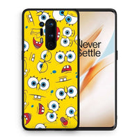 Thumbnail for Θήκη OnePlus 8 Pro Sponge PopArt από τη Smartfits με σχέδιο στο πίσω μέρος και μαύρο περίβλημα | OnePlus 8 Pro Sponge PopArt case with colorful back and black bezels