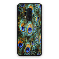 Thumbnail for OnePlus 8 Pro Real Peacock Feathers θήκη από τη Smartfits με σχέδιο στο πίσω μέρος και μαύρο περίβλημα | Smartphone case with colorful back and black bezels by Smartfits