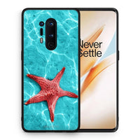 Thumbnail for Θήκη OnePlus 8 Pro Red Starfish από τη Smartfits με σχέδιο στο πίσω μέρος και μαύρο περίβλημα | OnePlus 8 Pro Red Starfish case with colorful back and black bezels