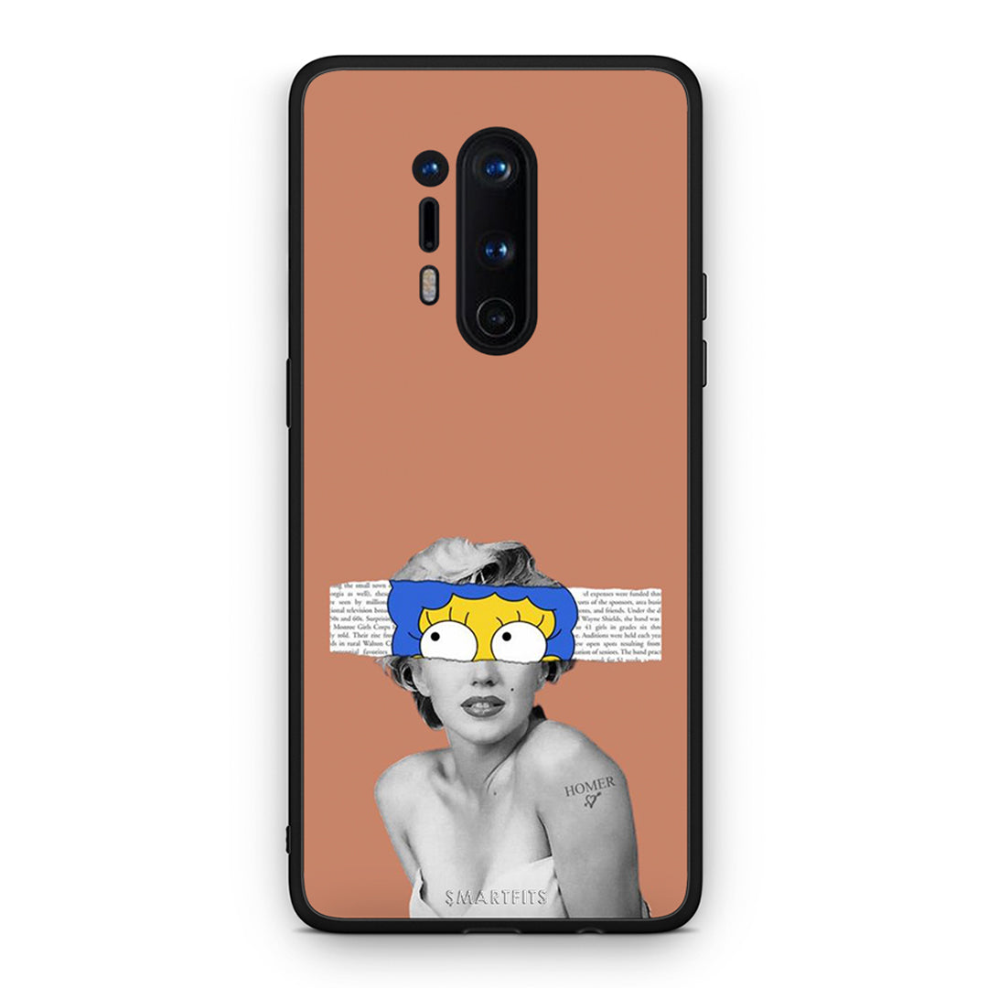 OnePlus 8 Pro Sim Merilyn θήκη από τη Smartfits με σχέδιο στο πίσω μέρος και μαύρο περίβλημα | Smartphone case with colorful back and black bezels by Smartfits