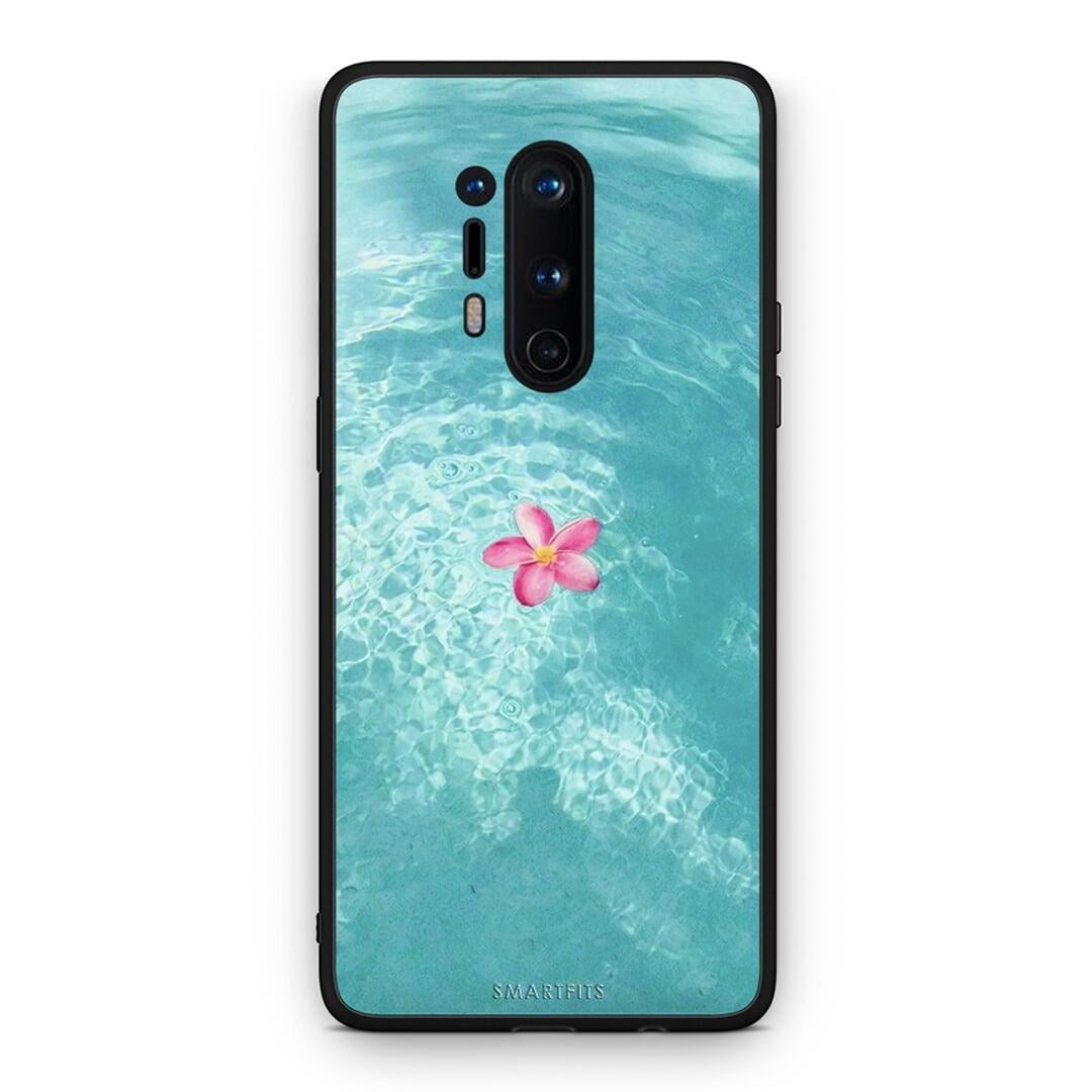 OnePlus 8 Pro Water Flower Θήκη από τη Smartfits με σχέδιο στο πίσω μέρος και μαύρο περίβλημα | Smartphone case with colorful back and black bezels by Smartfits