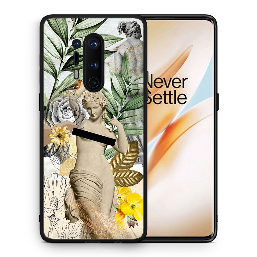 Θήκη OnePlus 8 Pro Woman Statue από τη Smartfits με σχέδιο στο πίσω μέρος και μαύρο περίβλημα | OnePlus 8 Pro Woman Statue case with colorful back and black bezels