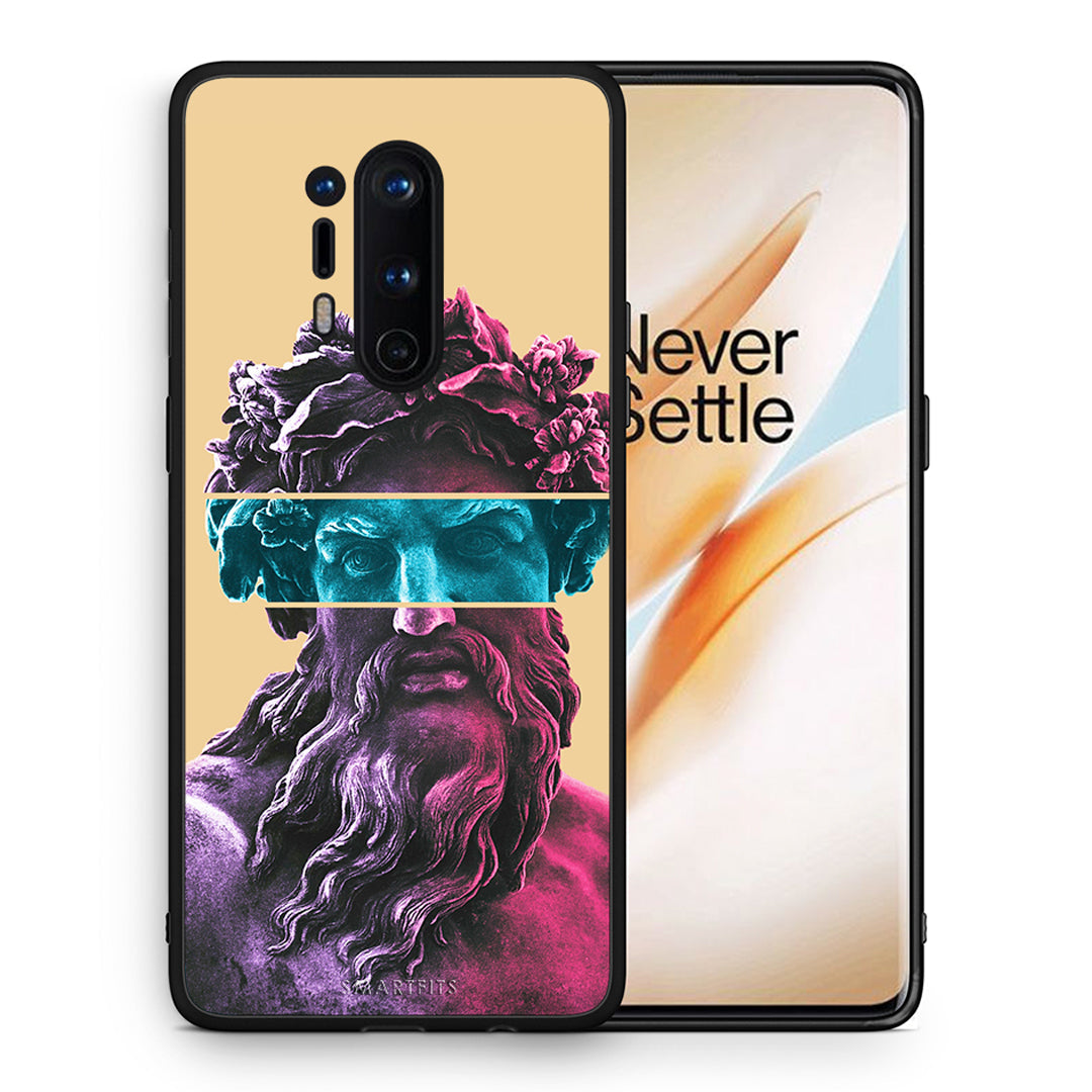 Θήκη Αγίου Βαλεντίνου OnePlus 8 Pro Zeus Art από τη Smartfits με σχέδιο στο πίσω μέρος και μαύρο περίβλημα | OnePlus 8 Pro Zeus Art case with colorful back and black bezels