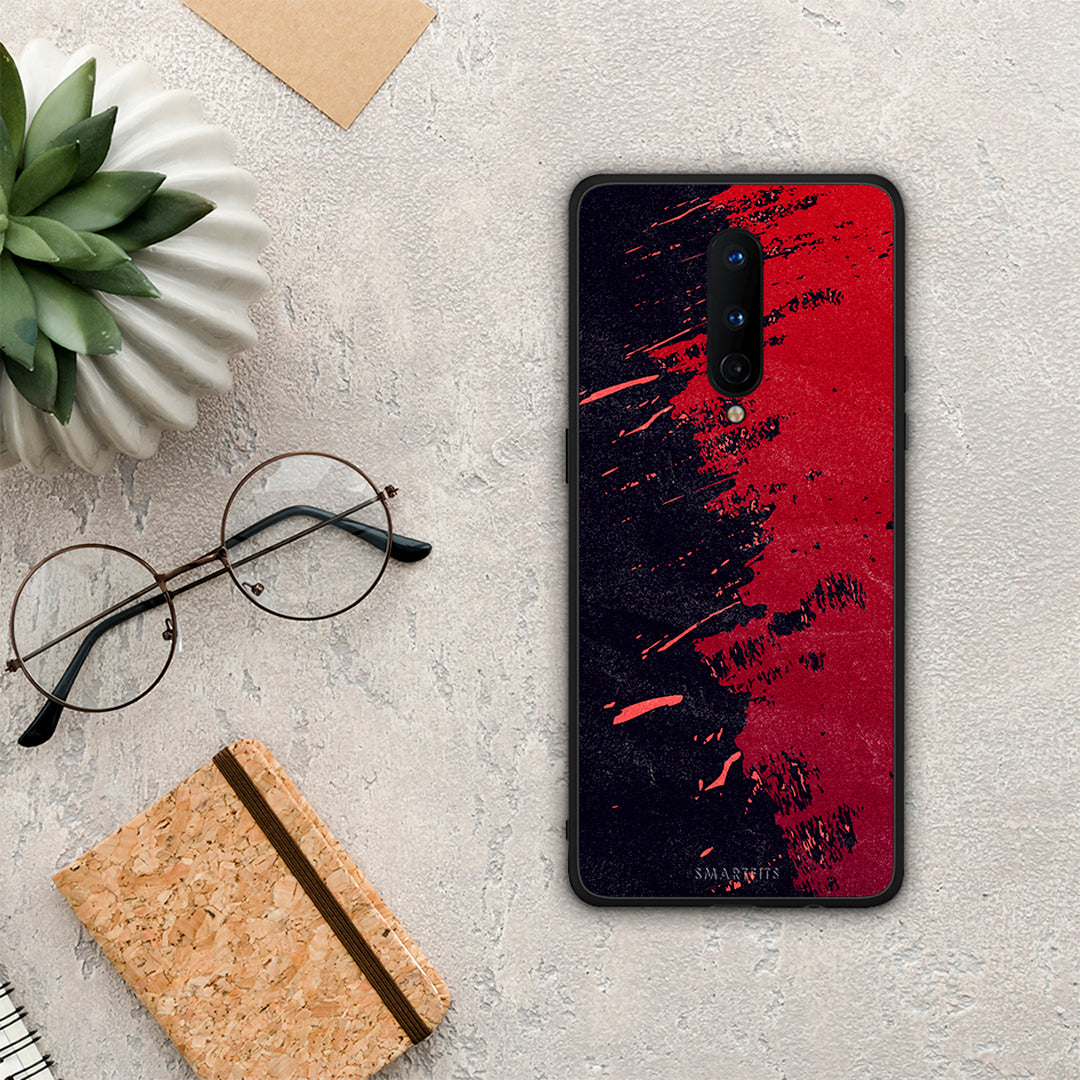 Red Paint - OnePlus 8 case