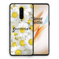 Thumbnail for Θήκη OnePlus 8 Summer Daisies από τη Smartfits με σχέδιο στο πίσω μέρος και μαύρο περίβλημα | OnePlus 8 Summer Daisies case with colorful back and black bezels