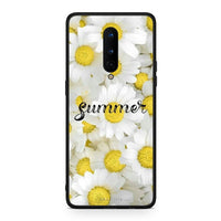 Thumbnail for OnePlus 8 Summer Daisies Θήκη από τη Smartfits με σχέδιο στο πίσω μέρος και μαύρο περίβλημα | Smartphone case with colorful back and black bezels by Smartfits
