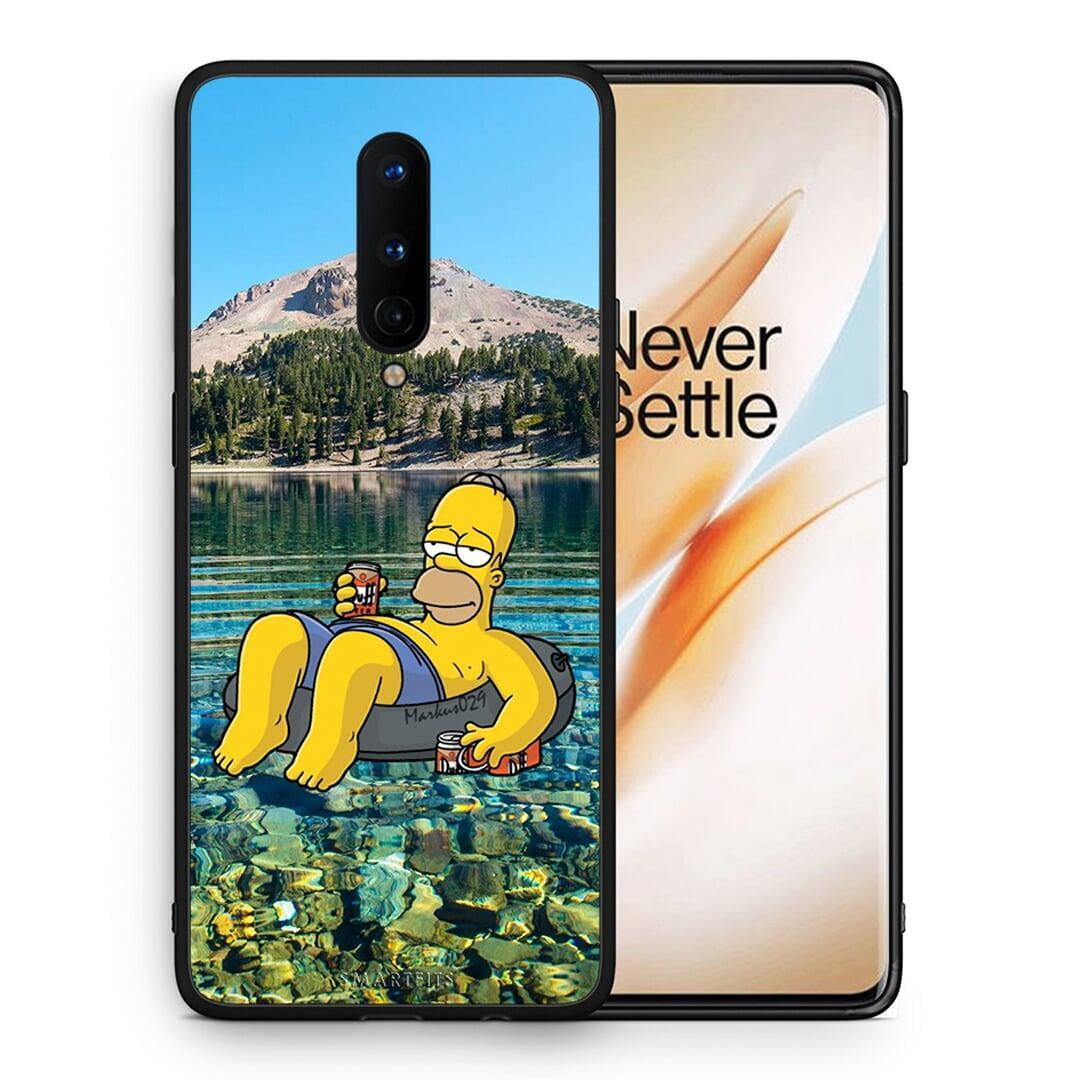 Θήκη OnePlus 8 Summer Happiness από τη Smartfits με σχέδιο στο πίσω μέρος και μαύρο περίβλημα | OnePlus 8 Summer Happiness case with colorful back and black bezels