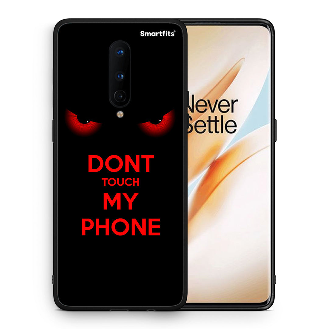 Θήκη OnePlus 8 Touch My Phone από τη Smartfits με σχέδιο στο πίσω μέρος και μαύρο περίβλημα | OnePlus 8 Touch My Phone case with colorful back and black bezels