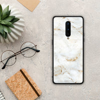 Thumbnail for White Gold Marble - OnePlus 8 case