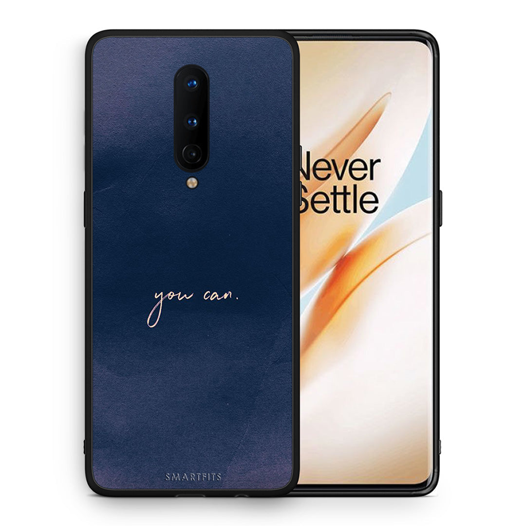 Θήκη OnePlus 8 You Can από τη Smartfits με σχέδιο στο πίσω μέρος και μαύρο περίβλημα | OnePlus 8 You Can case with colorful back and black bezels