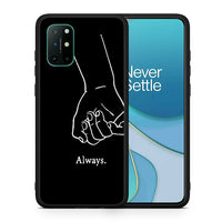 Thumbnail for Θήκη Αγίου Βαλεντίνου OnePlus 8T Always & Forever 1 από τη Smartfits με σχέδιο στο πίσω μέρος και μαύρο περίβλημα | OnePlus 8T Always & Forever 1 case with colorful back and black bezels