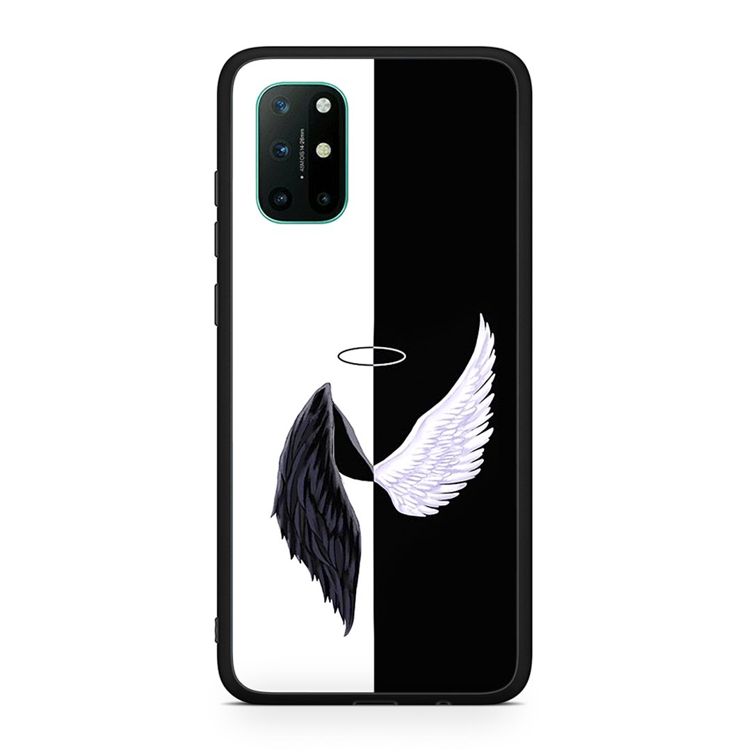 OnePlus 8T Angels Demons θήκη από τη Smartfits με σχέδιο στο πίσω μέρος και μαύρο περίβλημα | Smartphone case with colorful back and black bezels by Smartfits