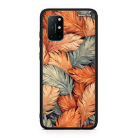 Thumbnail for OnePlus 8T Autumn Leaves Θήκη από τη Smartfits με σχέδιο στο πίσω μέρος και μαύρο περίβλημα | Smartphone case with colorful back and black bezels by Smartfits