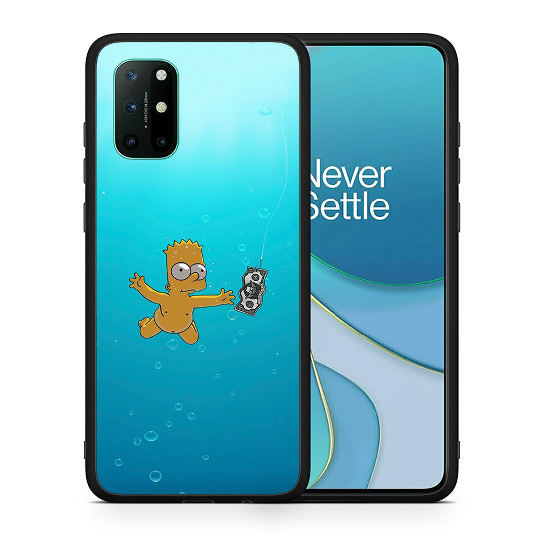 Θήκη OnePlus 8T Chasing Money από τη Smartfits με σχέδιο στο πίσω μέρος και μαύρο περίβλημα | OnePlus 8T Chasing Money case with colorful back and black bezels