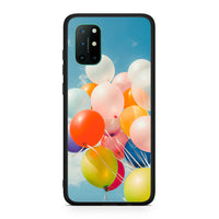 Thumbnail for OnePlus 8T Colorful Balloons θήκη από τη Smartfits με σχέδιο στο πίσω μέρος και μαύρο περίβλημα | Smartphone case with colorful back and black bezels by Smartfits