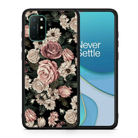 Thumbnail for Θήκη OnePlus 8T Wild Roses Flower από τη Smartfits με σχέδιο στο πίσω μέρος και μαύρο περίβλημα | OnePlus 8T Wild Roses Flower case with colorful back and black bezels