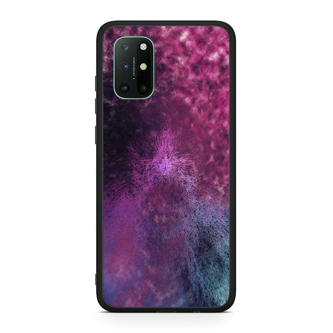 OnePlus 8T Aurora Galaxy θήκη από τη Smartfits με σχέδιο στο πίσω μέρος και μαύρο περίβλημα | Smartphone case with colorful back and black bezels by Smartfits