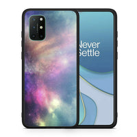 Thumbnail for Θήκη OnePlus 8T Rainbow Galaxy από τη Smartfits με σχέδιο στο πίσω μέρος και μαύρο περίβλημα | OnePlus 8T Rainbow Galaxy case with colorful back and black bezels