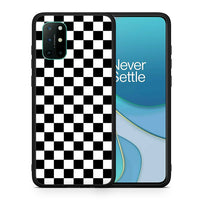Thumbnail for Θήκη OnePlus 8T Squares Geometric από τη Smartfits με σχέδιο στο πίσω μέρος και μαύρο περίβλημα | OnePlus 8T Squares Geometric case with colorful back and black bezels