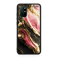 Thumbnail for OnePlus 8T Glamorous Pink Marble θήκη από τη Smartfits με σχέδιο στο πίσω μέρος και μαύρο περίβλημα | Smartphone case with colorful back and black bezels by Smartfits